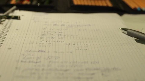 Maths Push In Stock Footage 73567904