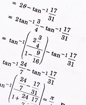 Maths rules and calculation. Math Education background. Trigonometry law th.. Stock Photos