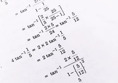 Maths rules and calculation. Math Education background. Trigonometry law th.. Stock Photos