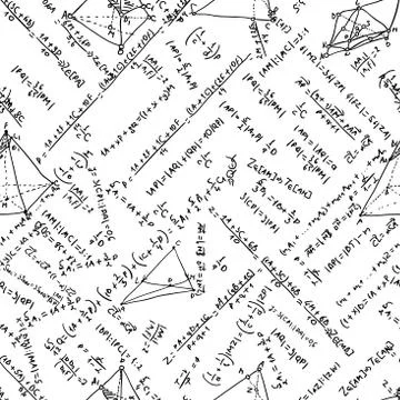 Maths seamless pattern. And also includes EPS 8 Stock Illustration