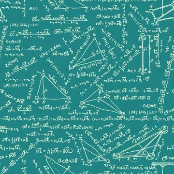 Maths seamless pattern. EPS 8 Stock Illustration