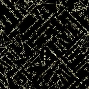 Maths seamless pattern. EPS 8 Stock Illustration
