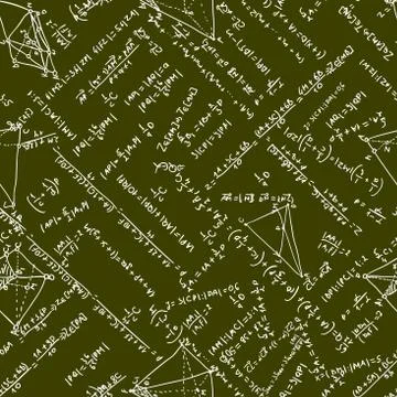 Maths seamless pattern. EPS 8 Stock Illustration