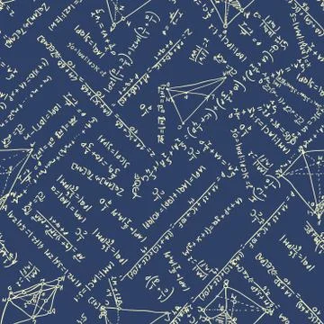Maths seamless pattern. EPS 8 Stock Illustration