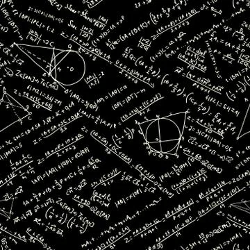 Maths seamless pattern. EPS 8 Stock Illustration