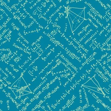 Maths seamless pattern. EPS 8 Stock Illustration