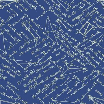 Maths seamless pattern. EPS 8 Stock Illustration