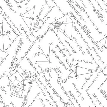 Maths seamless pattern. EPS 8 Stock Illustration