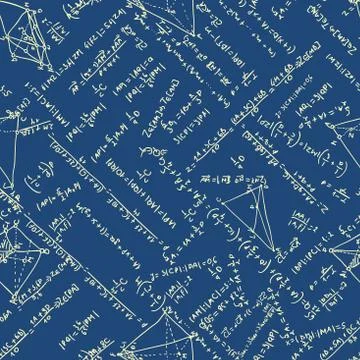 Maths seamless pattern. EPS 8 Stock Illustration