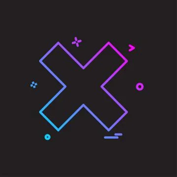 Maths signs icon design vector Stock Illustration