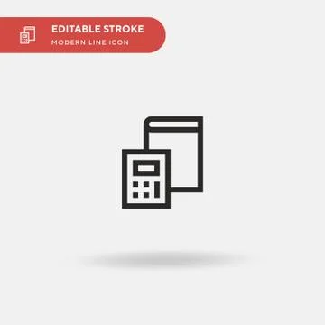 Maths Simple vector icon. Illustration symbol design template for web mobile  Stock Illustration