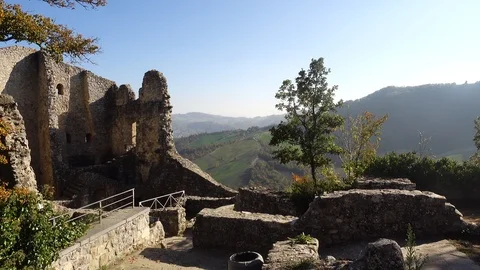 Matilde of Canossa castle video Stock-Footage 94737091