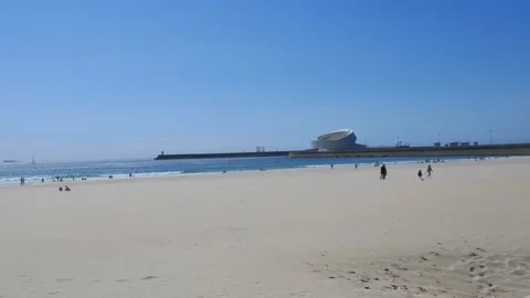 Matosinhos beach Stock Footage 156764934