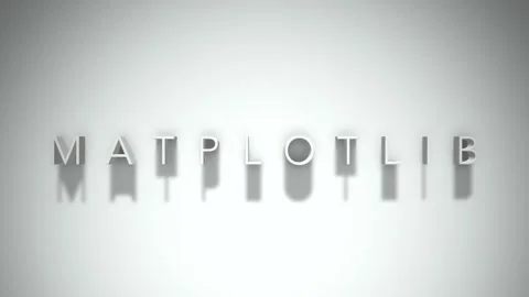 Matplotlib 3D title animation with shadows on a white background Stock Footage 297021423