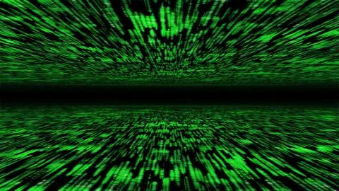 Matrix 3d - flying through energized cyberspace 스톡 일러스트