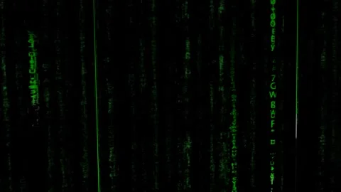 Matrix Artificial Intelligence Falling Binary Code | 4K Animation Vídeos de archivo 272460891