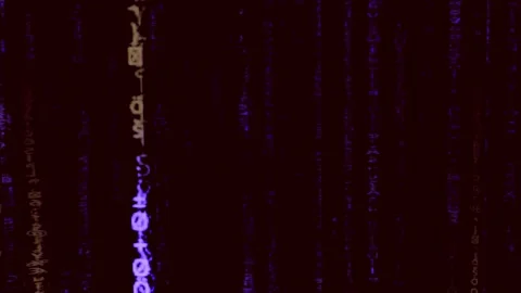 Matrix Artificial Intelligence Falling Binary Code | 4K Animation Vídeos de archivo 272512412