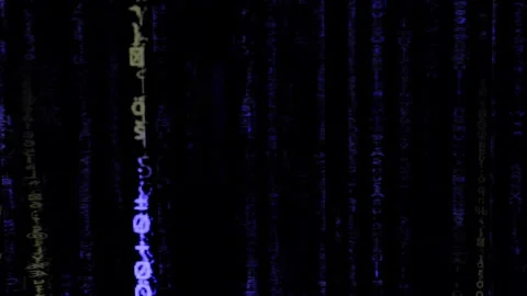 Matrix Artificial Intelligence Falling Binary Code | 4K Animation Vídeos de archivo 272512669