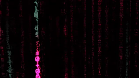 Matrix Artificial Intelligence Falling Binary Code | 4K Animation Vídeos de archivo 272512705