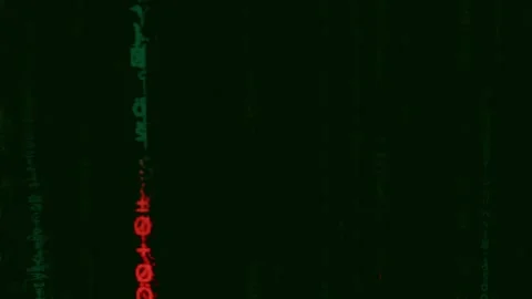 Matrix Artificial Intelligence Falling Binary Code | 4K Animation Vídeos de archivo 272515114