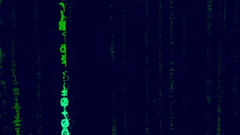 Matrix Artificial Intelligence Falling Binary Code | 4K Animation Vídeos de archivo 272515238