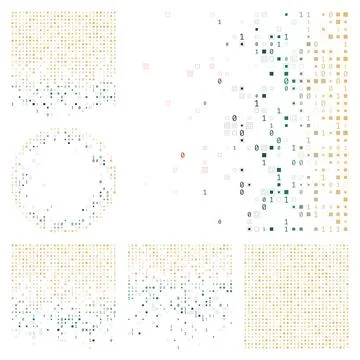 Matrix background. Contrast red green brown color theme backgrounds. Gradie.. Stock Illustration