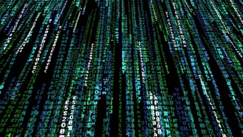 Matrix  background loop. 3d animation Stock Footage 179496175