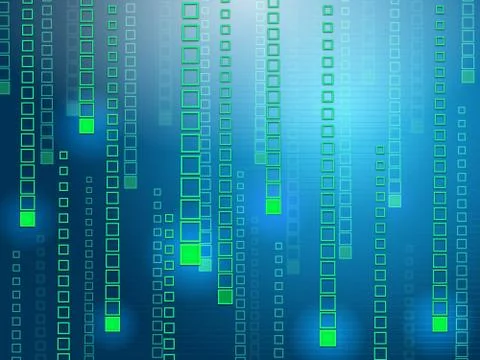 Matrix background means light burst and glare Stock Illustration