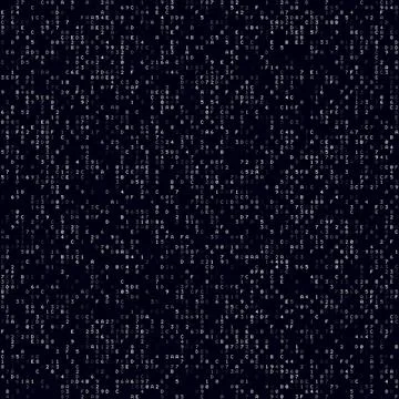 Matrix background. White sparse hexademical background. Big sized seamless .. イラスト素材