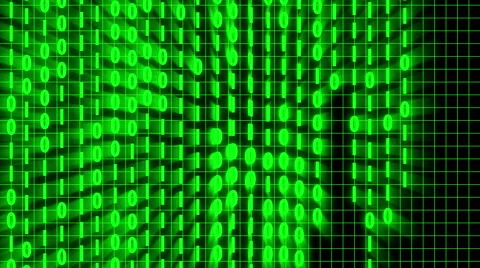 The Matrix, Binary Code, 4K Animation Stock Footage 58288637