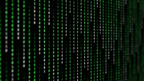 Matrix binary code background green digits Stock Footage 171011177