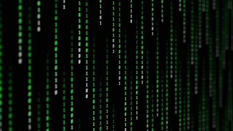Matrix binary code background green digits Stock Footage 172110911
