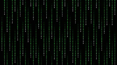 Matrix binary code background green digits Stock Footage 172135889