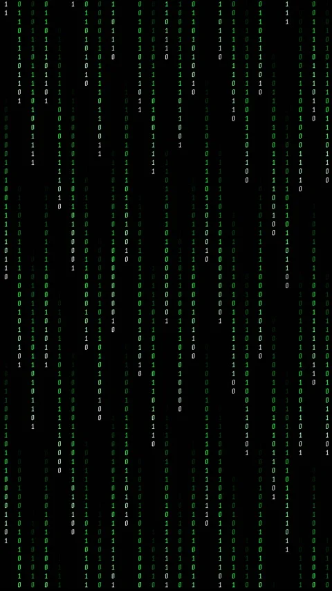 Matrix binary code background green digits Stock Footage 233010316