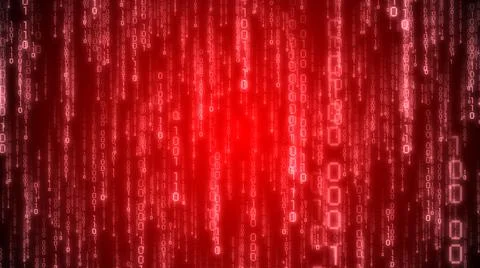 Matrix, binary code - computer application, Internet concept Stockillustratie