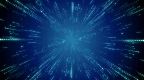 Matrix, binary code - computer application, Internet concept Stock Illustration