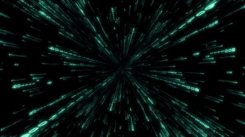 Matrix, binary code - computer application, Internet concept Stock Illustration