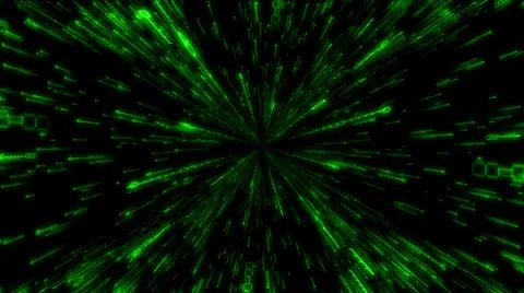 Matrix, binary code - computer application, Internet concept Stock Illustration