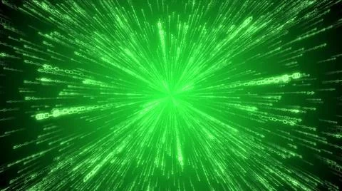 Matrix, binary code - computer application, Internet concept Stockillustratie