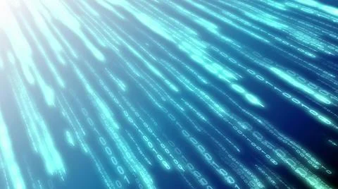 Matrix, binary code - computer application, Internet concept Stock Illustration