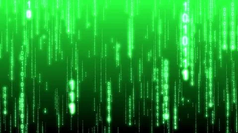 Matrix, binary code - computer application, Internet concept Stock Illustration