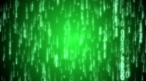 Matrix, binary code - computer application, Internet concept Stock Illustration