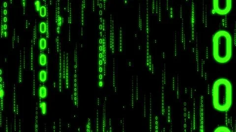 Matrix, binary code - computer application, Internet concept Stock Illustration