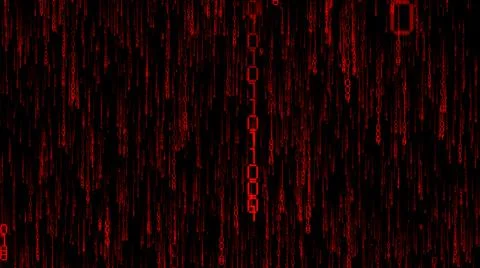 Matrix, binary code - computer application, Internet concept Stockillustratie