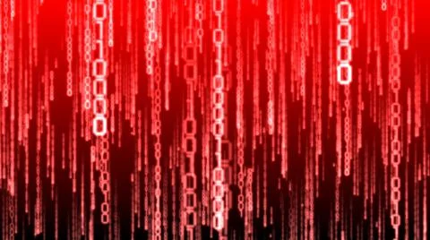 Matrix, binary code - computer application, Internet concept Stockillustratie