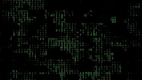 Matrix Binary Code. Futuristic HUD element. Stock Footage 259474958