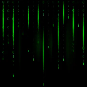 Matrix Binary Code Stock Illustration