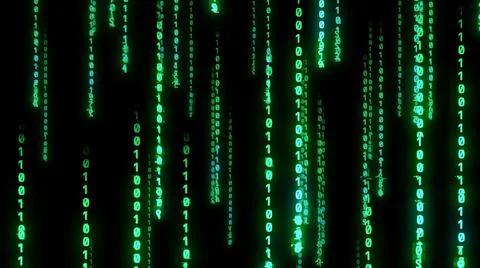 Matrix binary code Stockillustratie