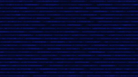 Matrix binary code from numbers in dark space Stock Footage 230063894