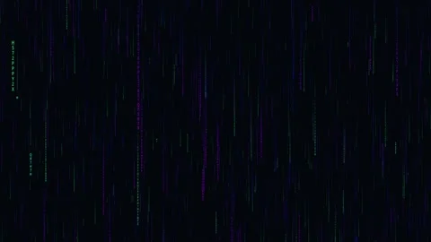 Matrix binary code rain animation Computer binary digital rain information flow Stock Footage 247498992
